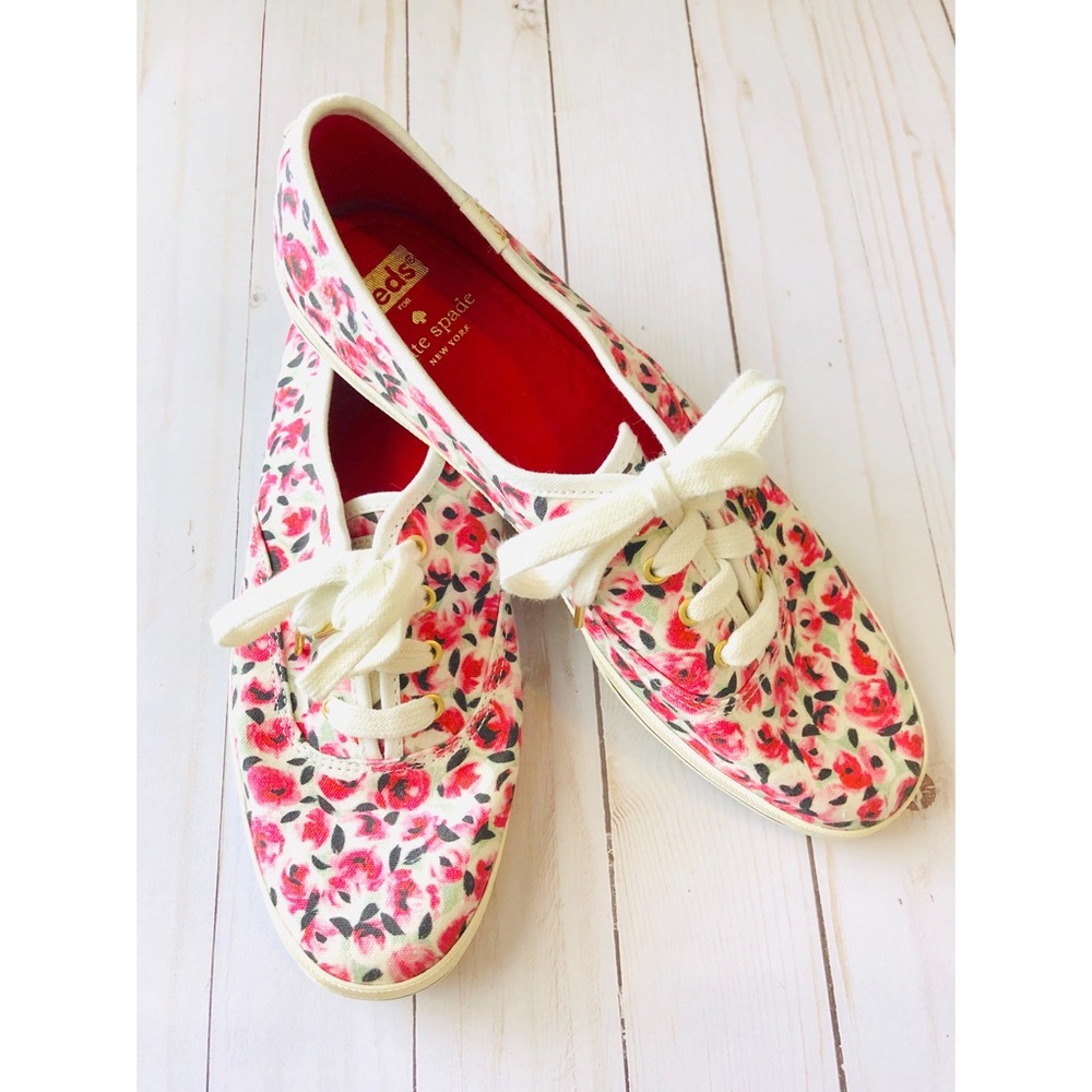 { Kate Spade & Keds } Floral Tennis Shoes 8